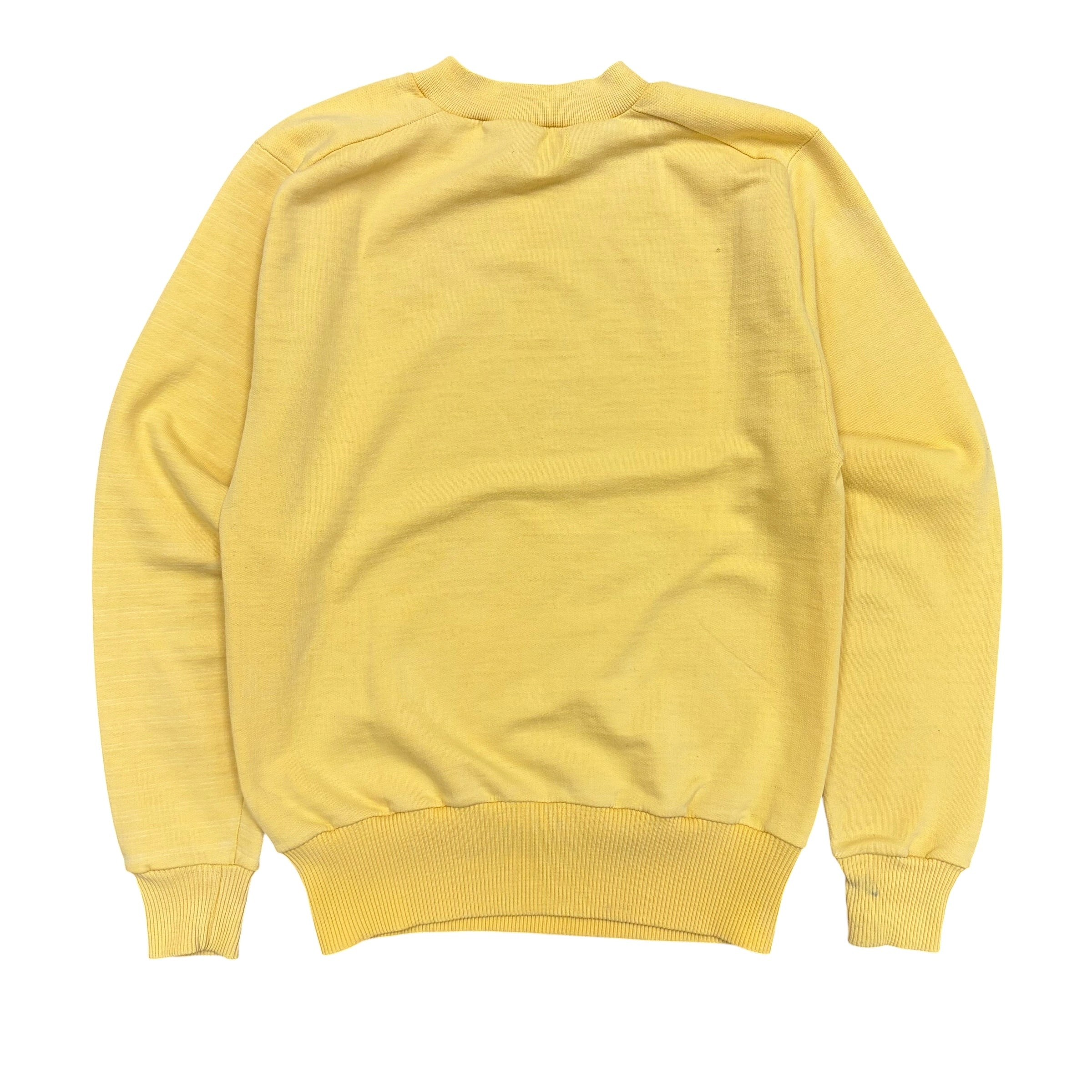 Vintage 60’s Stanfield University of Tuktoyaktuk Crewneck Pale Yellow