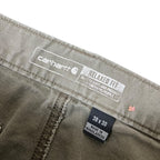 Vintage Carhartt Relaxed Fit Double Knees Carpenter Pants Olive