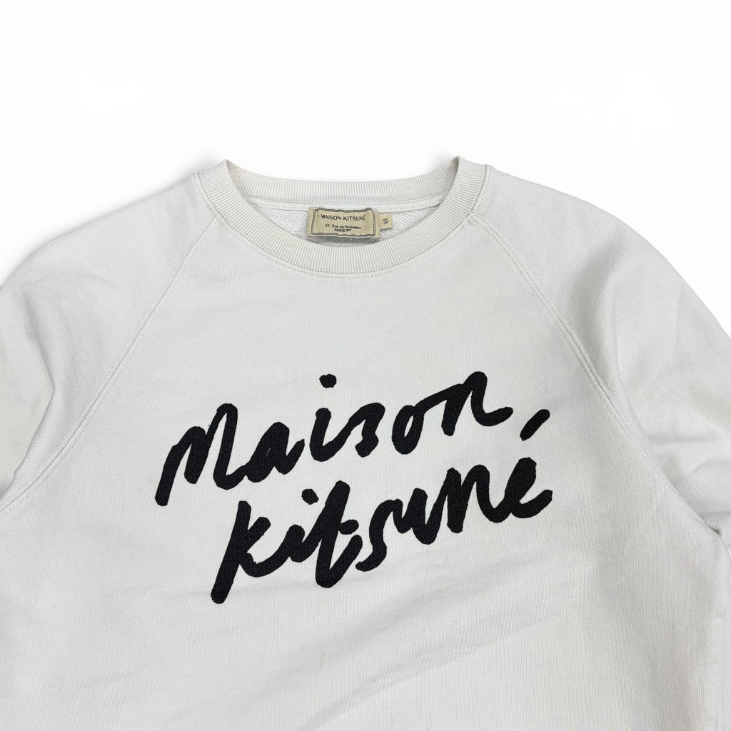 Maison Kitsuné Script Spellout White
