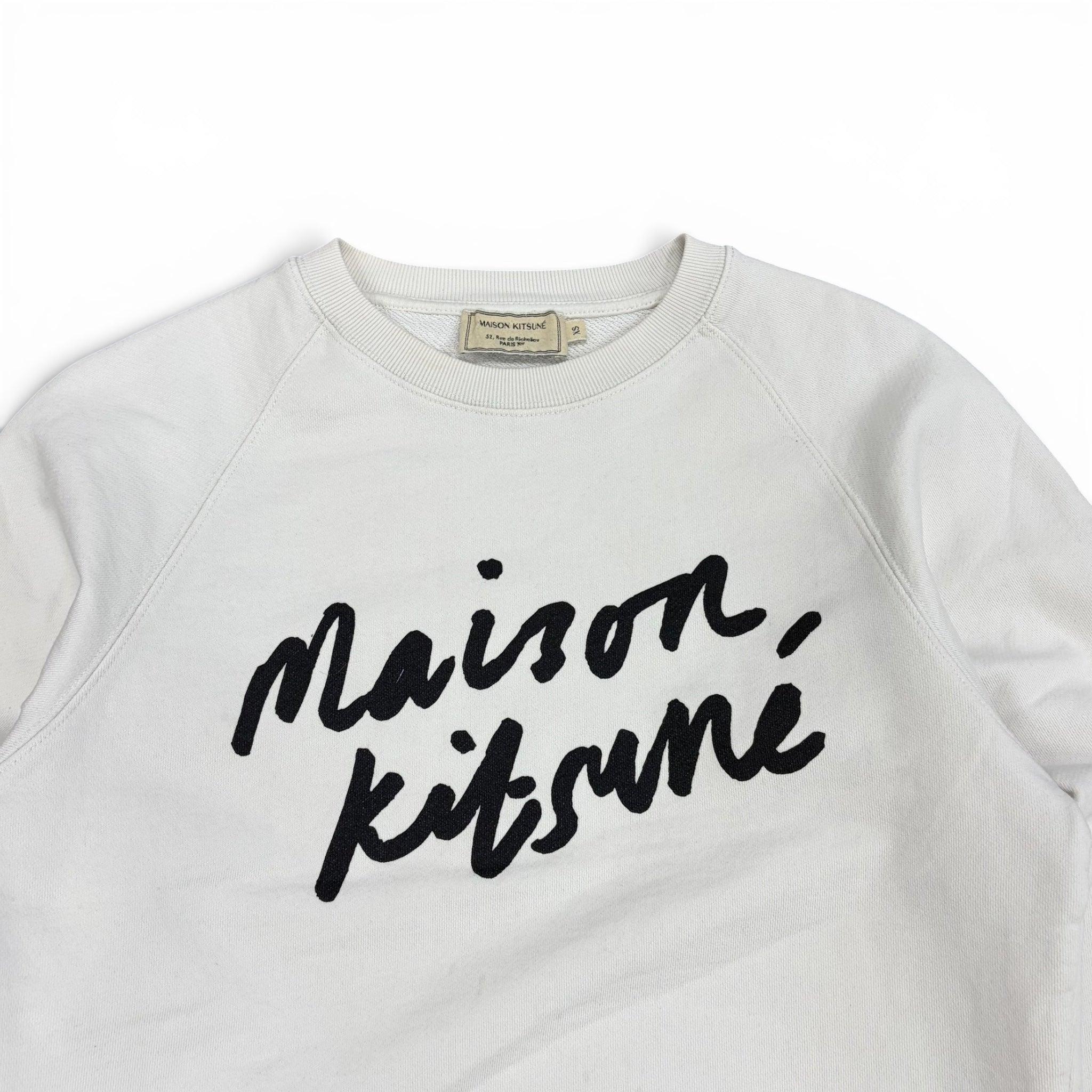 Maison Kitsuné Script Spellout White