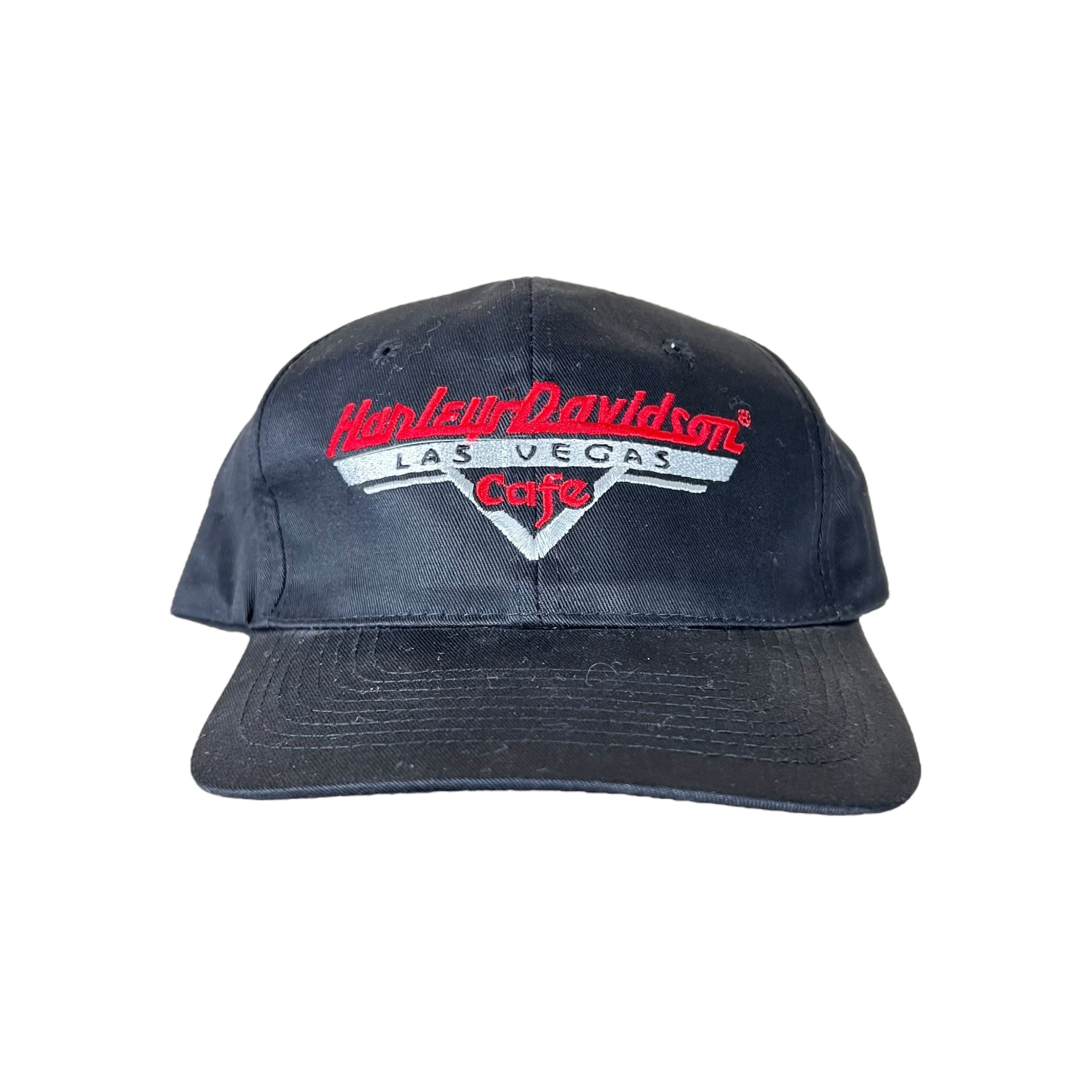 Vintage Harley Davidson Las Vegas Cafe Logo SnapBack Black