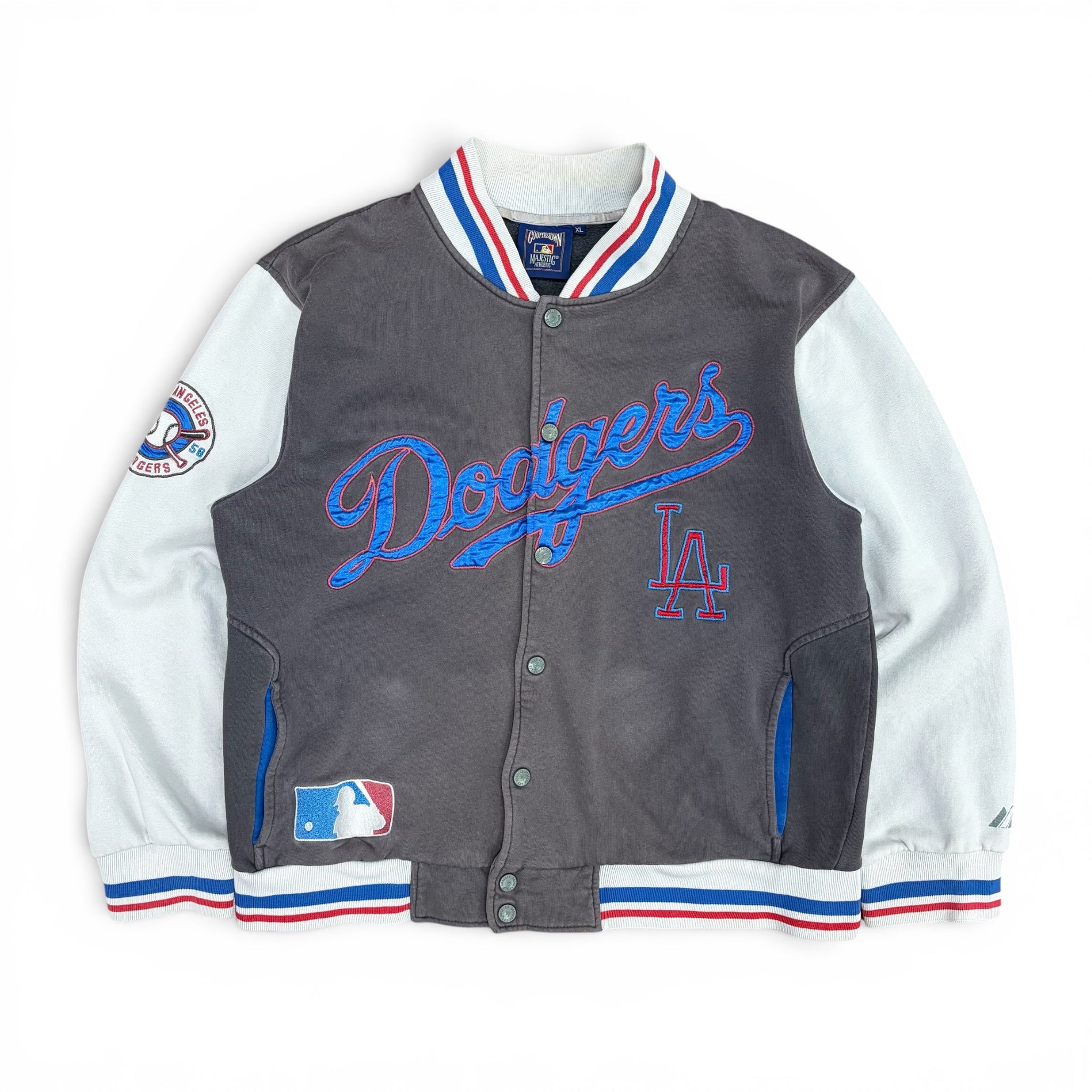 Vintage Cooperstown Majestic Clothing MLB Los Angeles Dodgers Cotton Bomber Jacket