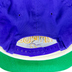 Vintage New Era Minnesota Vikings Spellout Logo SnapBack Purple