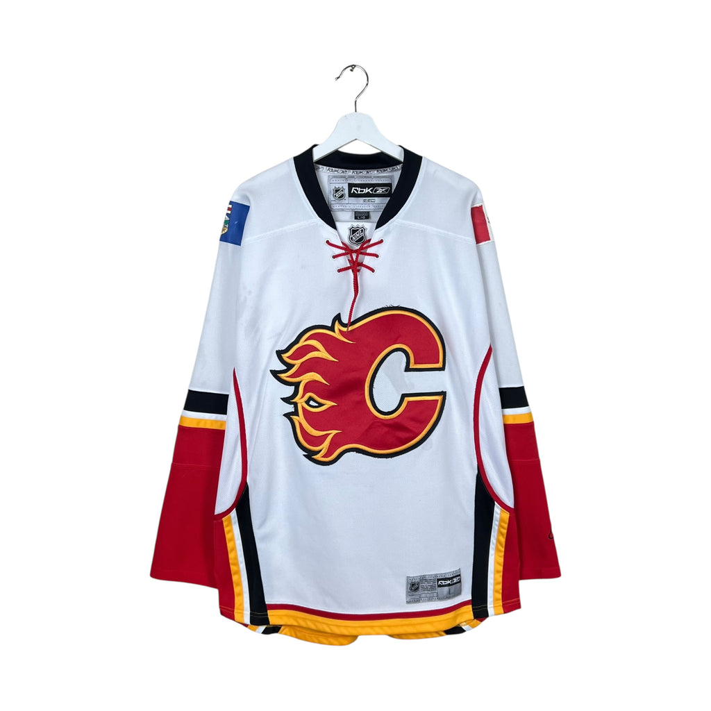 Vintage Reebok NHL Calgary Flames Blank Home Jersey