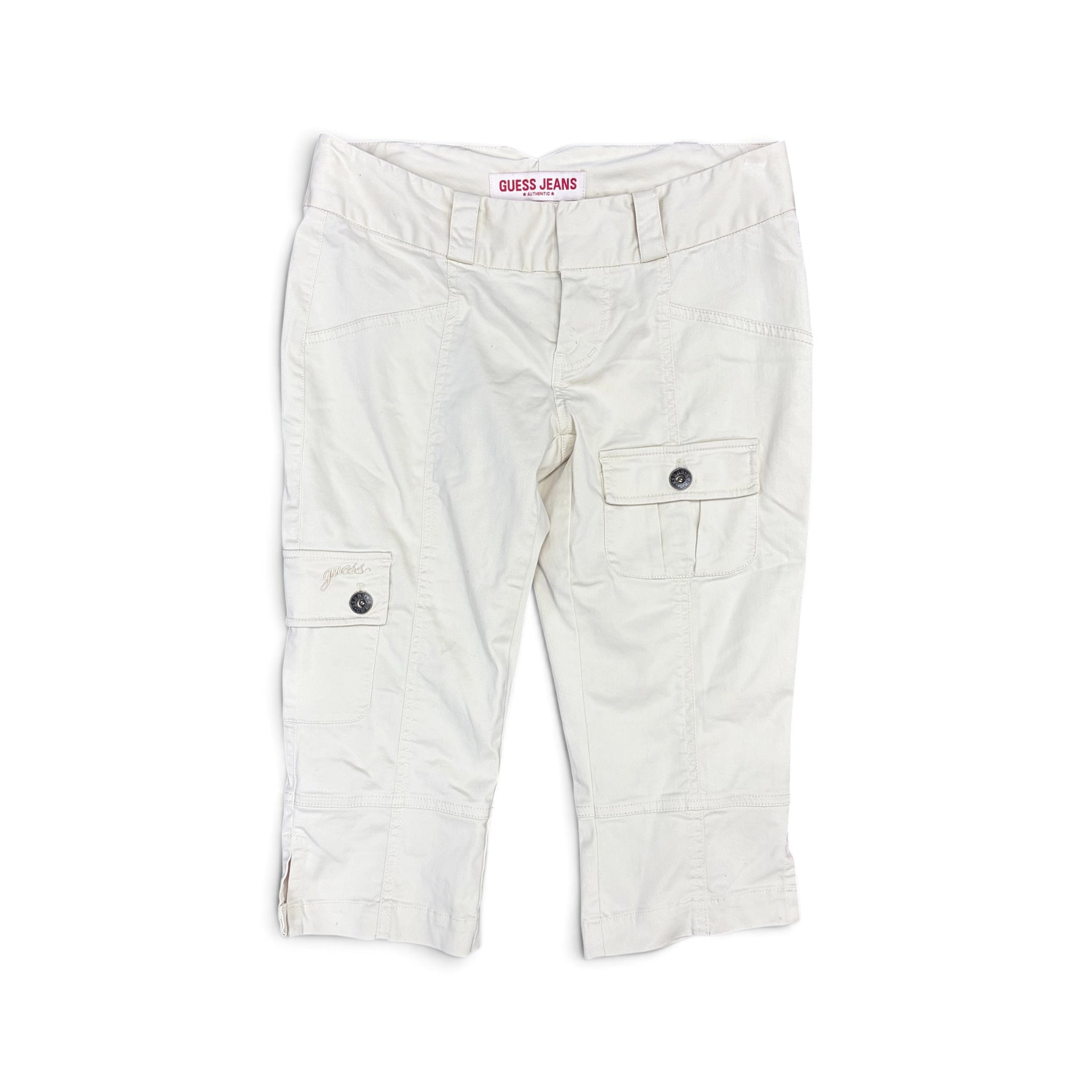 Vintage Guess Jeans Women’s Capris Light Cream