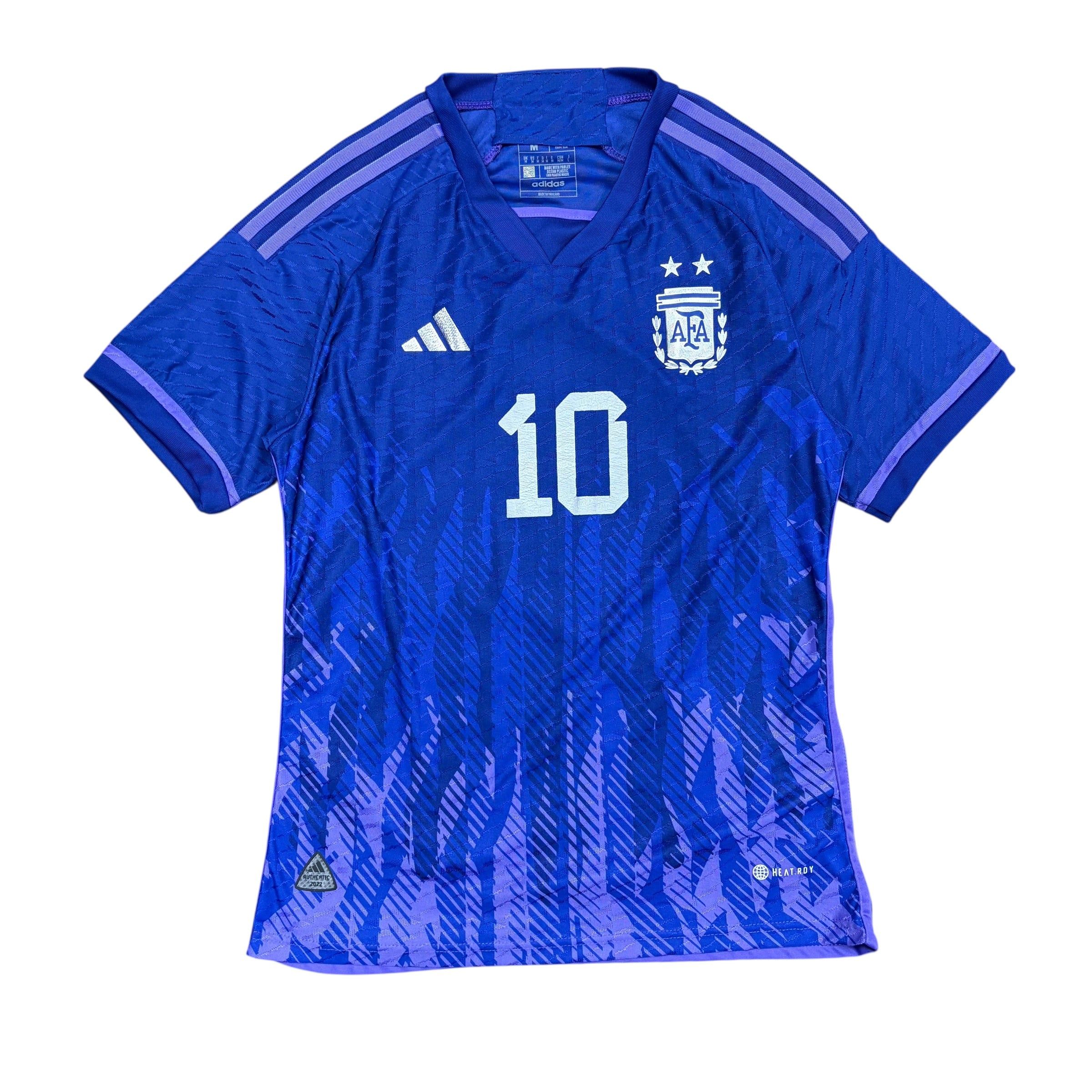 2022 Adidas Argentina World Cup Lionel Messi Away Jersey