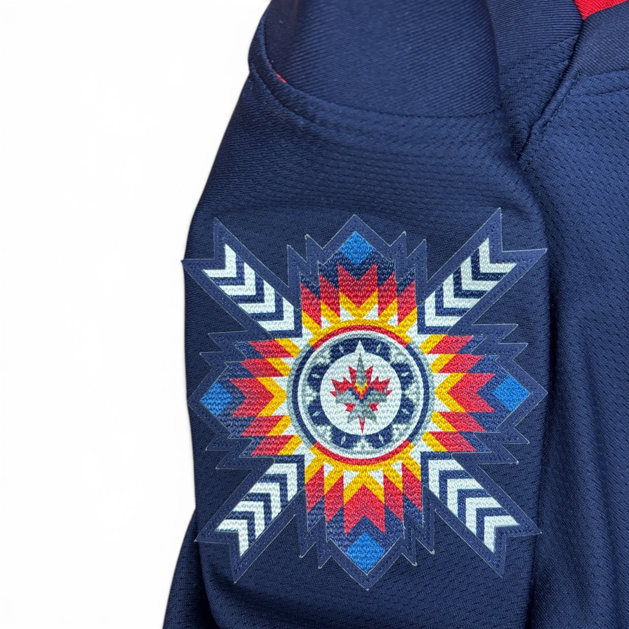 Vintage Fanatics NHLWinnipeg Jets WASAC Blank Jersey Navy