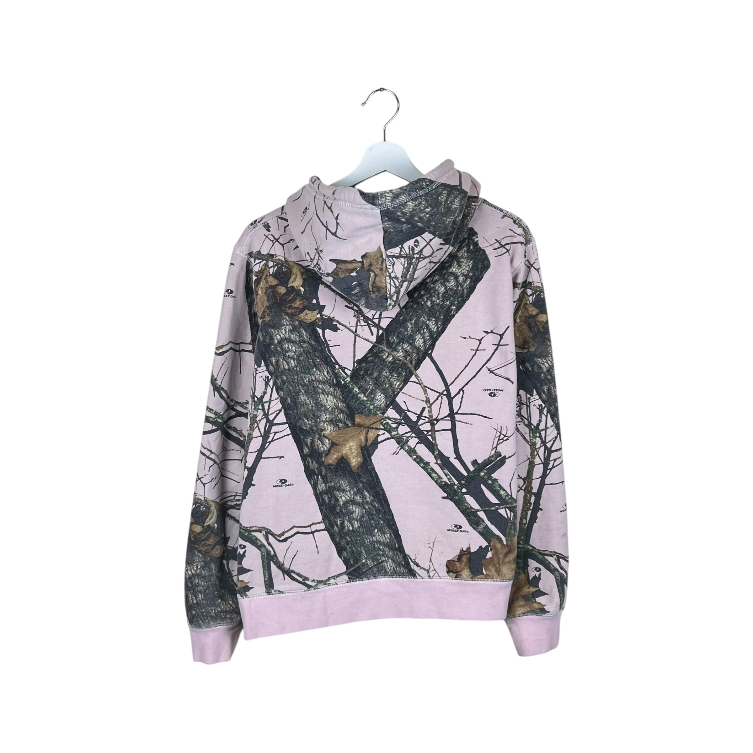 Vintage Mossy Oak Women’s Logo RealTree Hoodie Pink Camo