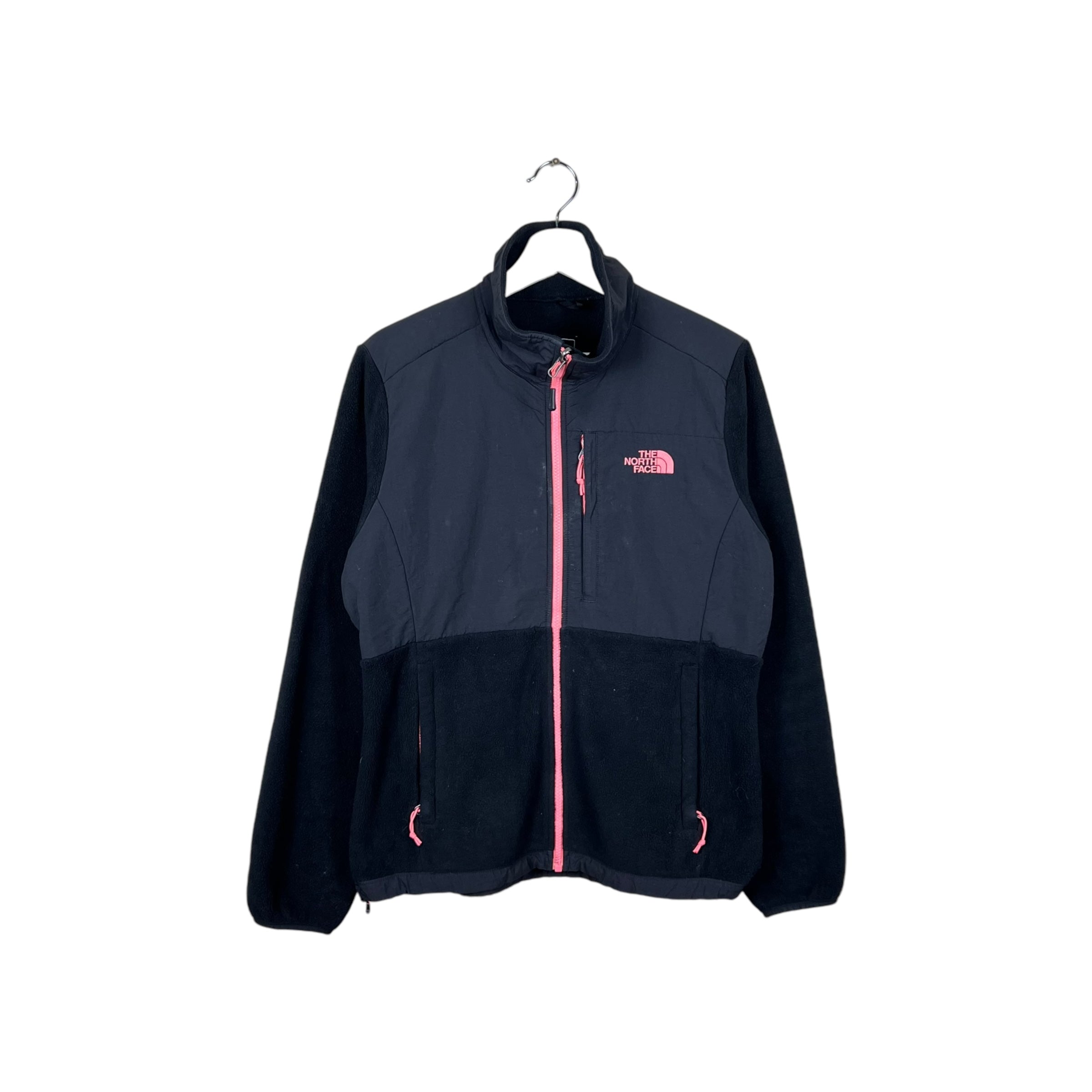 Vintage North Face Women’s Denali Full Zip Jacket Black/Pink