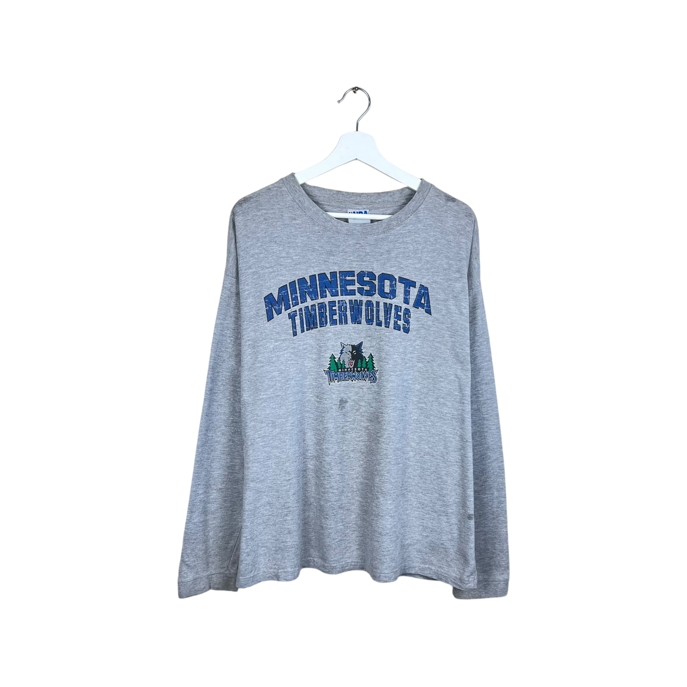 Vintage NBA Minnesota Timberwolves Logo Longsleeve Grey