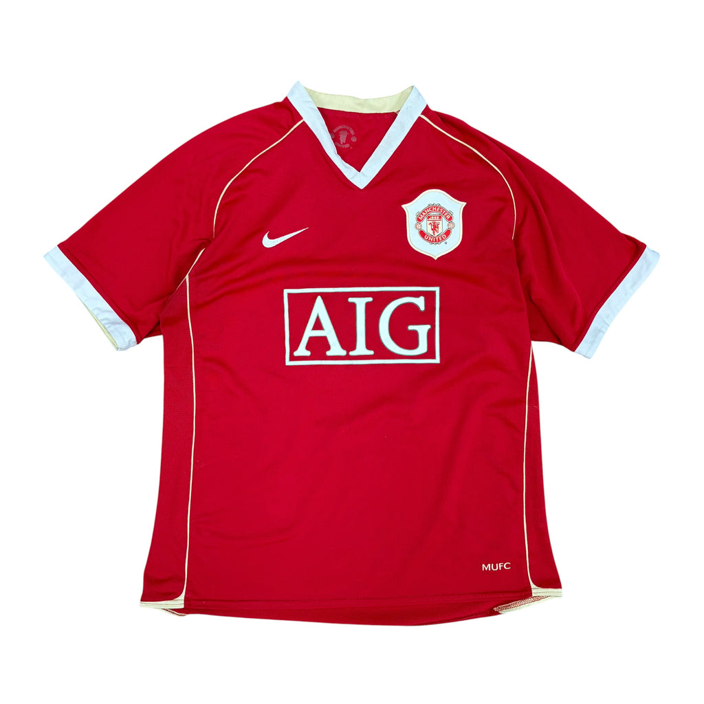 2007 Nike Manchester United Blank Home Jersey
