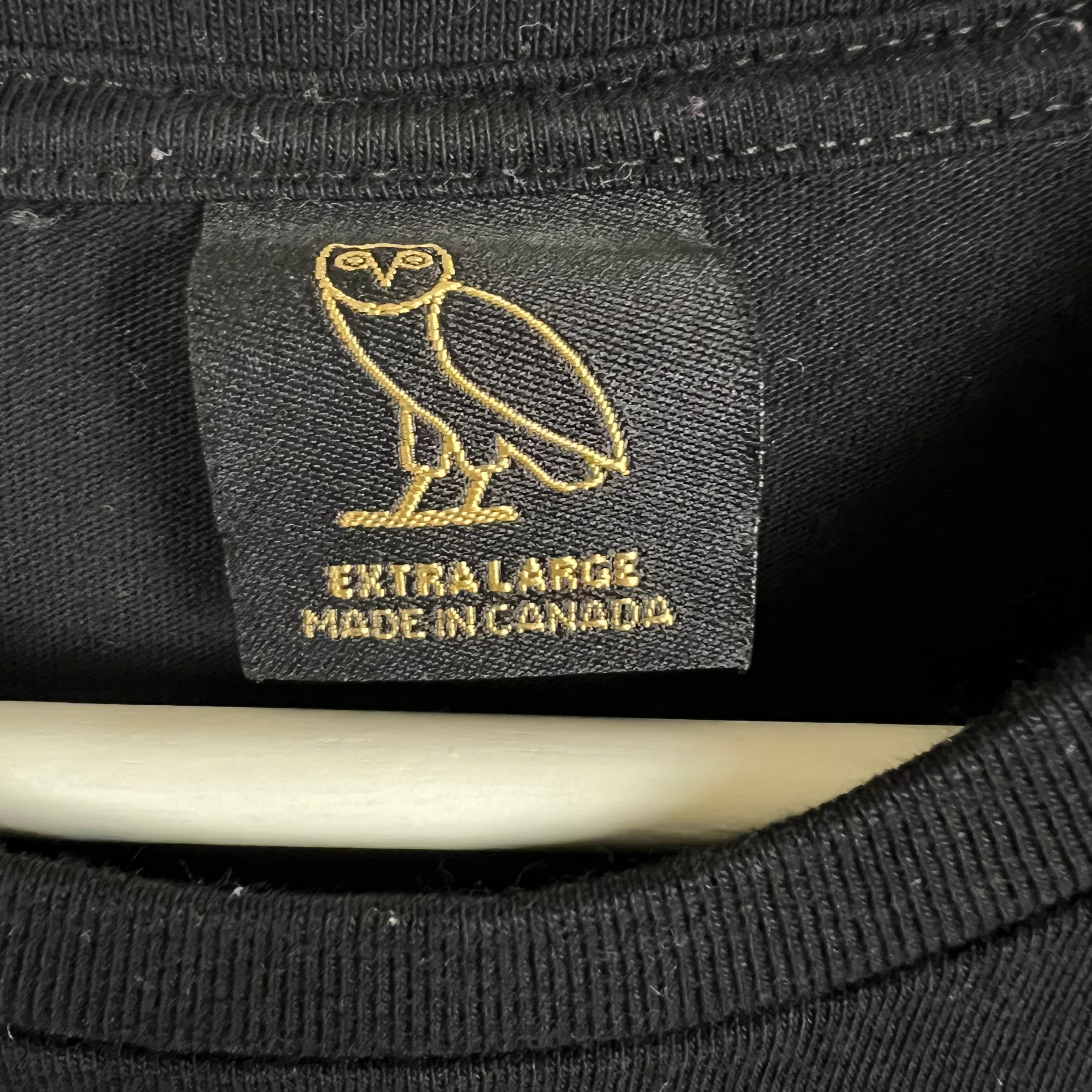 OVO Canada Flag Logo Tee Black