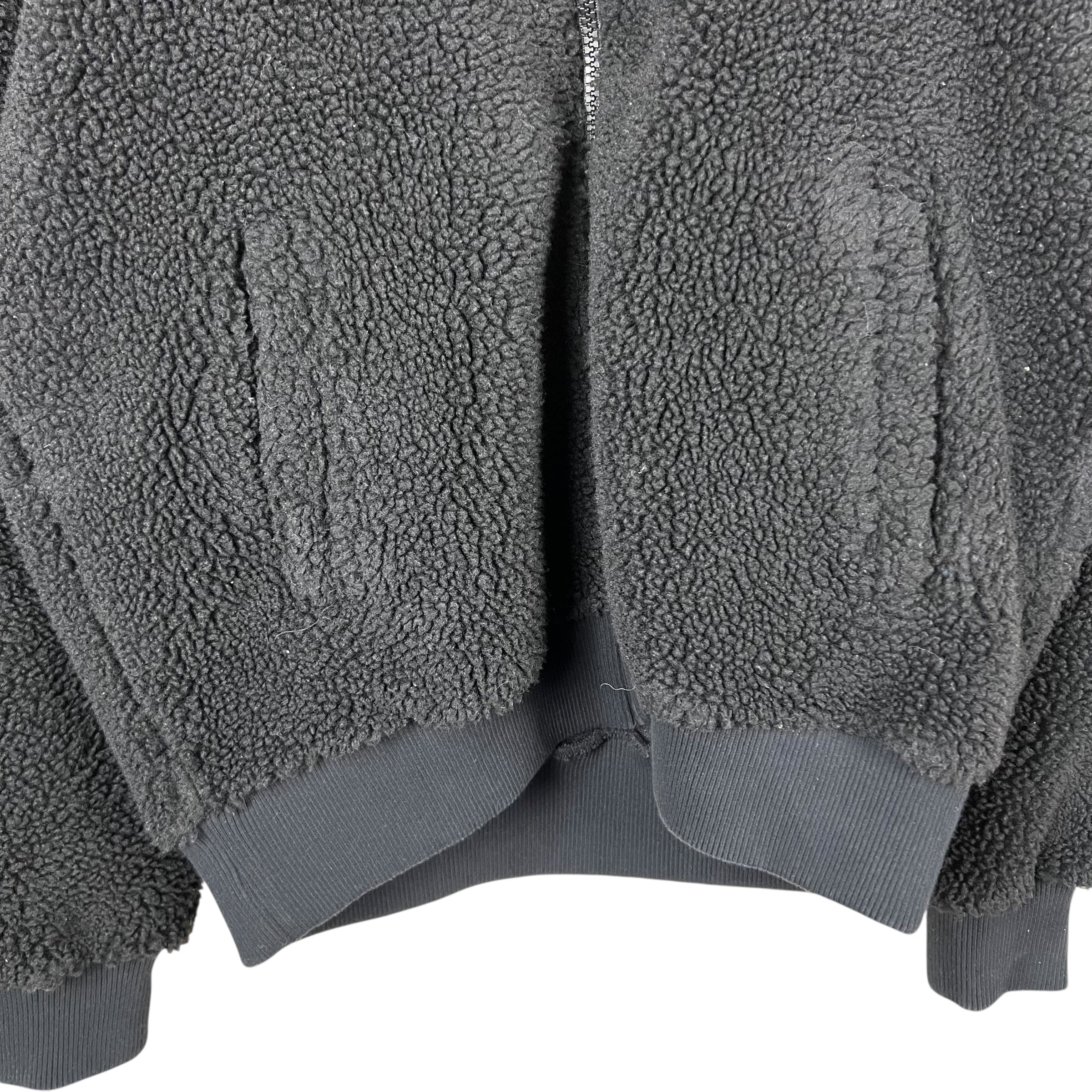 Stussy Sherpa Zip Hoodie Black