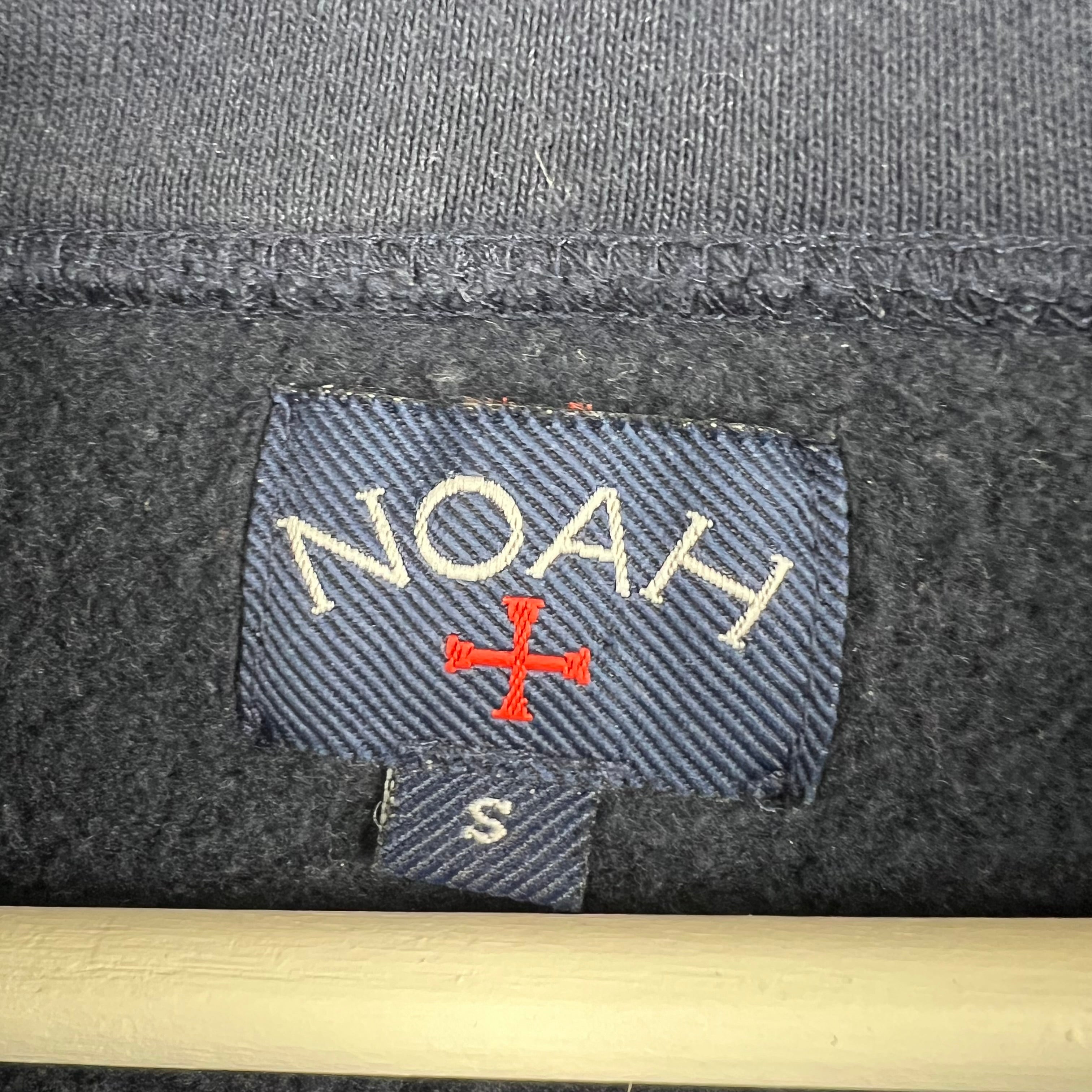 Noah Core Logo Hoodie Navy