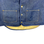 Vintage Carhartt Sherpa Lined Denim Vest Dark Wash