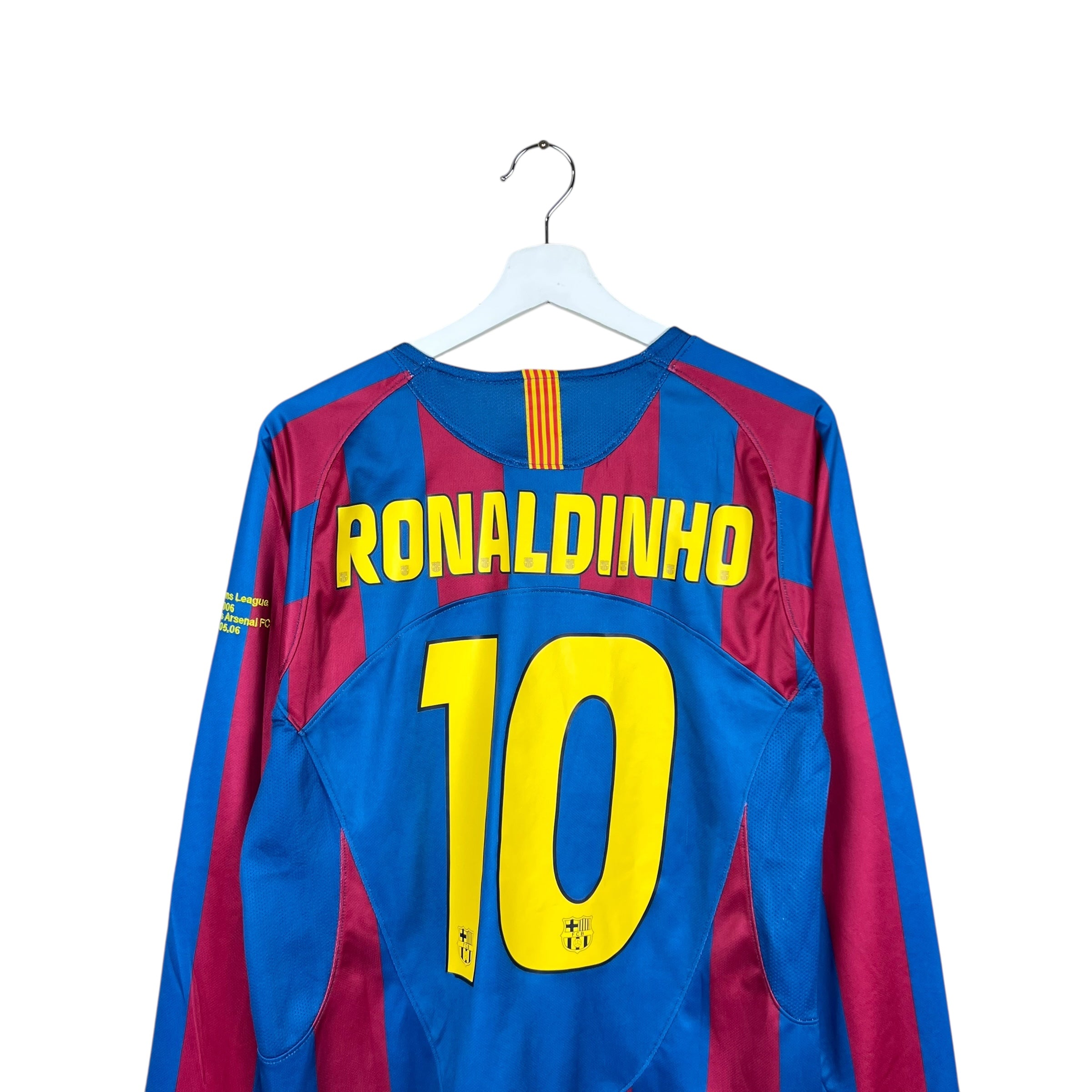 2006 Nike Barcelona FC Ronaldinho UCL Final Away Jersey