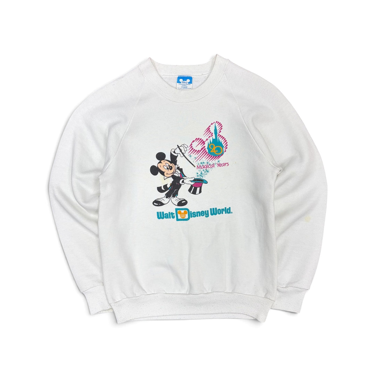 Vintage 80’s Disney Women’s Walt Disney World 20 Magical Years Crewneck