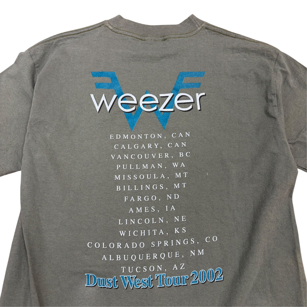 2002 Weezer “Dust West Tour” Tee Mute Green