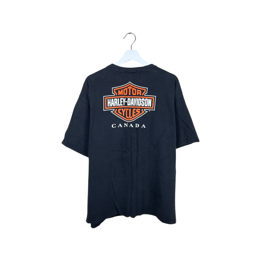 2000 Harley Davidson Canada Eagle Tee Black