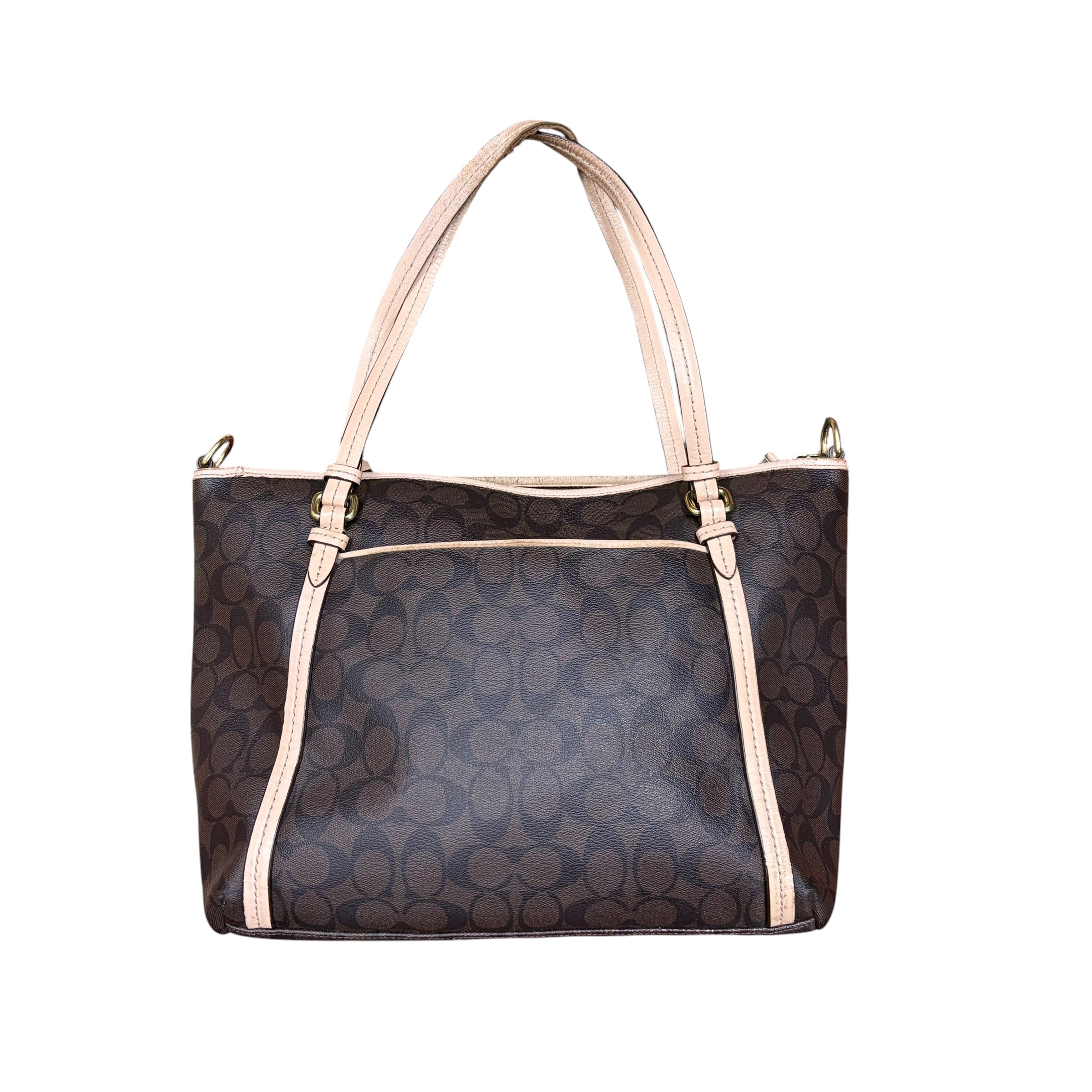 Vintage Coach Peyton Signature Pocket Tote Bag