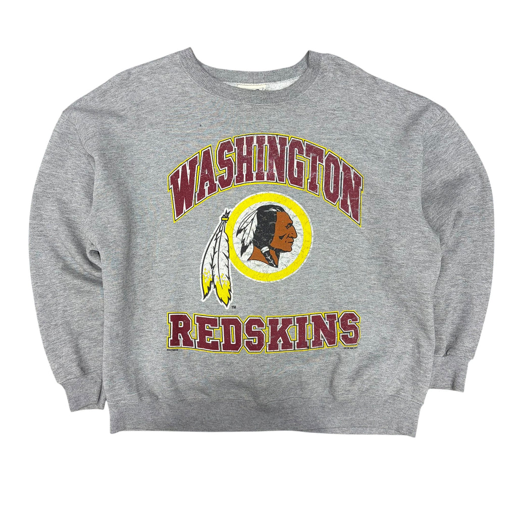 1998 Lee Sport NFL Washington Redskins Arch Logo Crewneck Grey