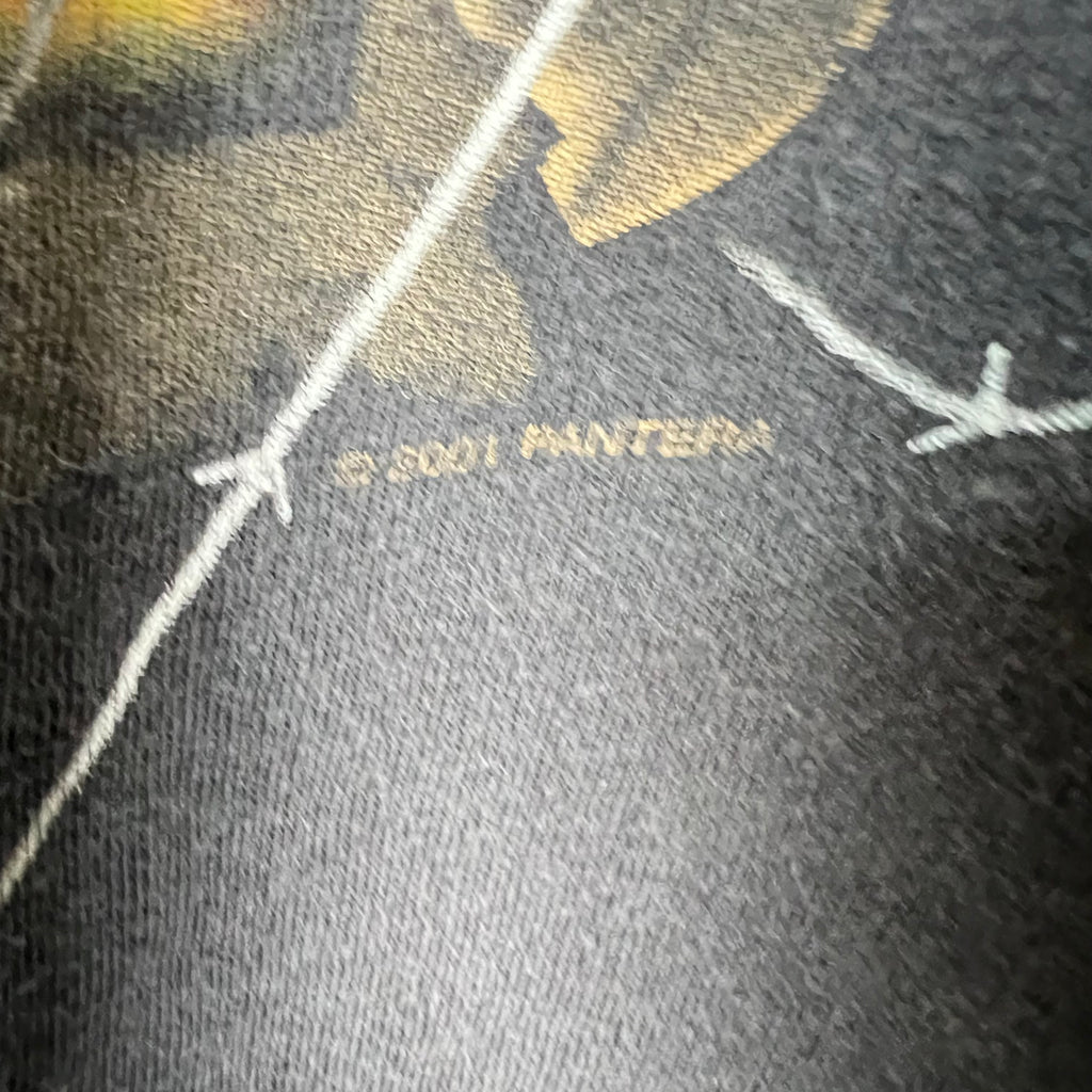 2001 Pantera “Reinventing The Steel” Wanted Poster Tour Tee Faded Black