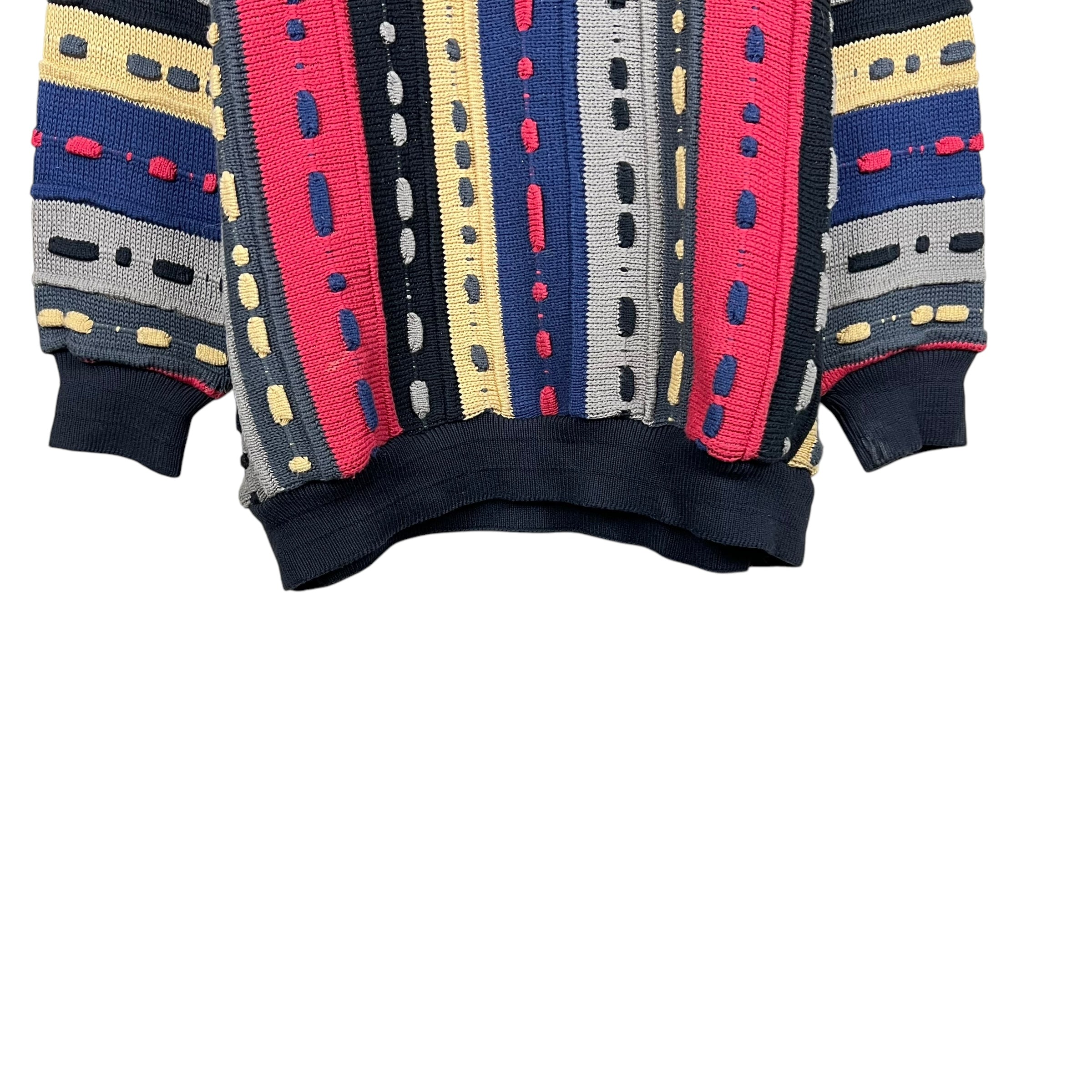 Vintage Tundra 3D Cable Multi Colour Knit