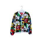 Vintage Disney Mickey Mouse AOP Reversible Bomber Jacket