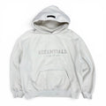Essentials Felt Logo Hoodie Light Oatmeal