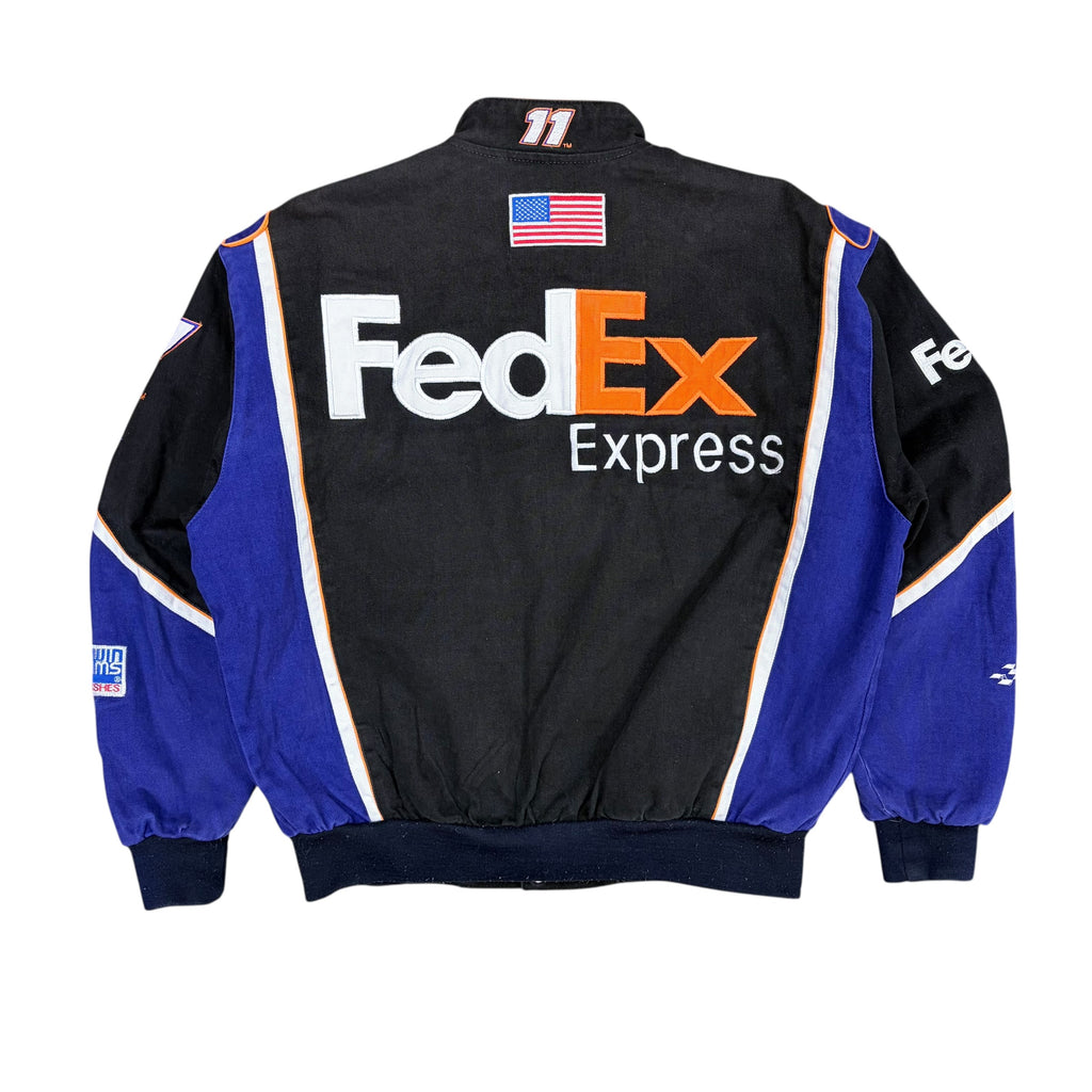 Vintage Jeff Hamilton Chase Authentics NASCAR Denny Hamlin FedEx Racing Jacket