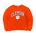Vintage Russell Athletics Clemson Arch Logo Crewneck Orange