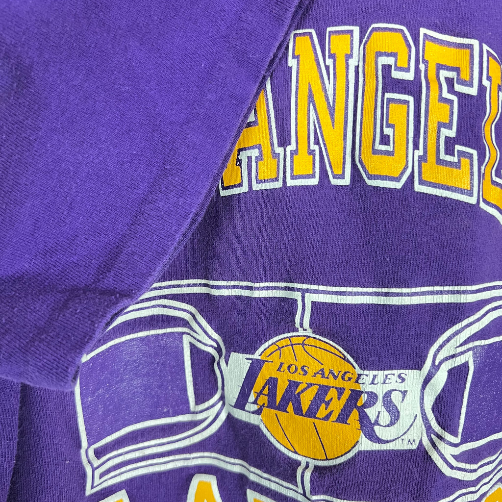Vintage Champion NBA Los Angeles Lakers Logo Tee Deep Purple