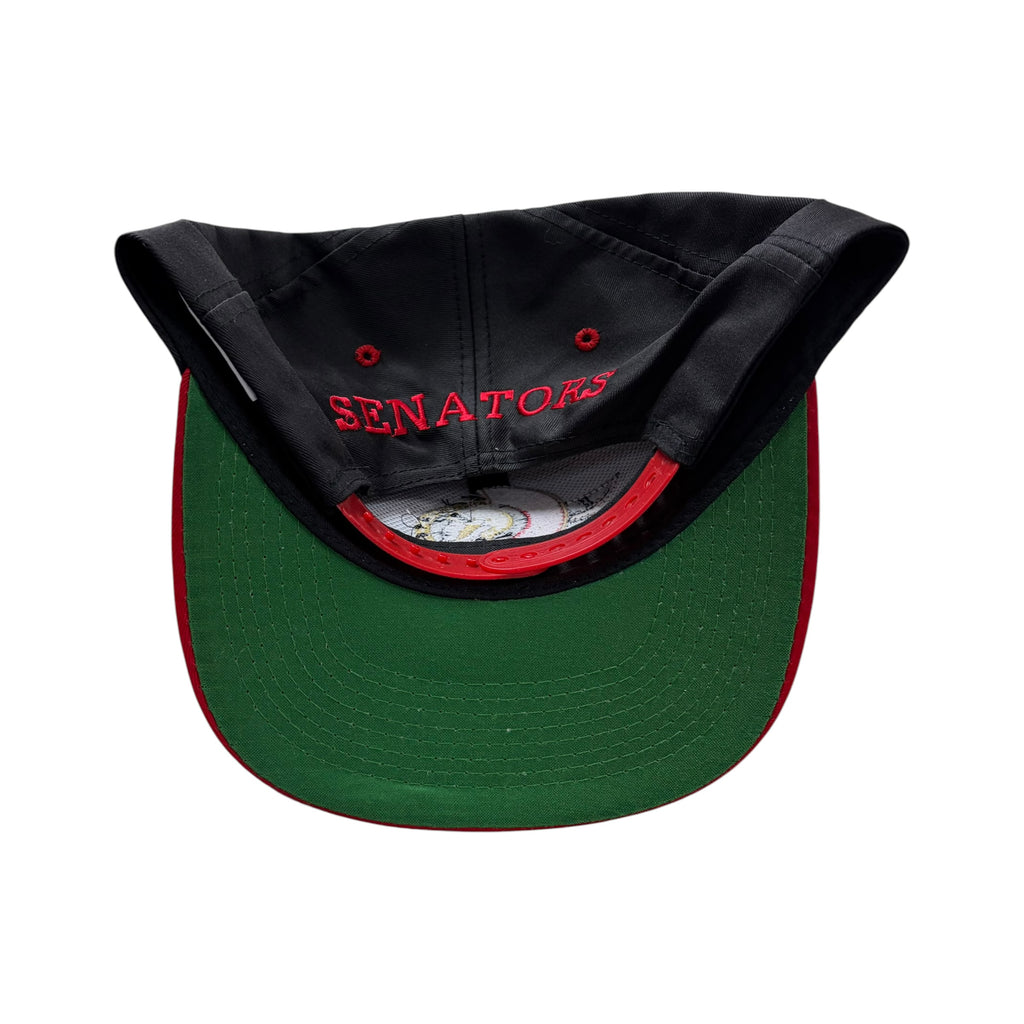 Vintage Logo 7 NHL Ottawa Senators SnapBack Black/Red