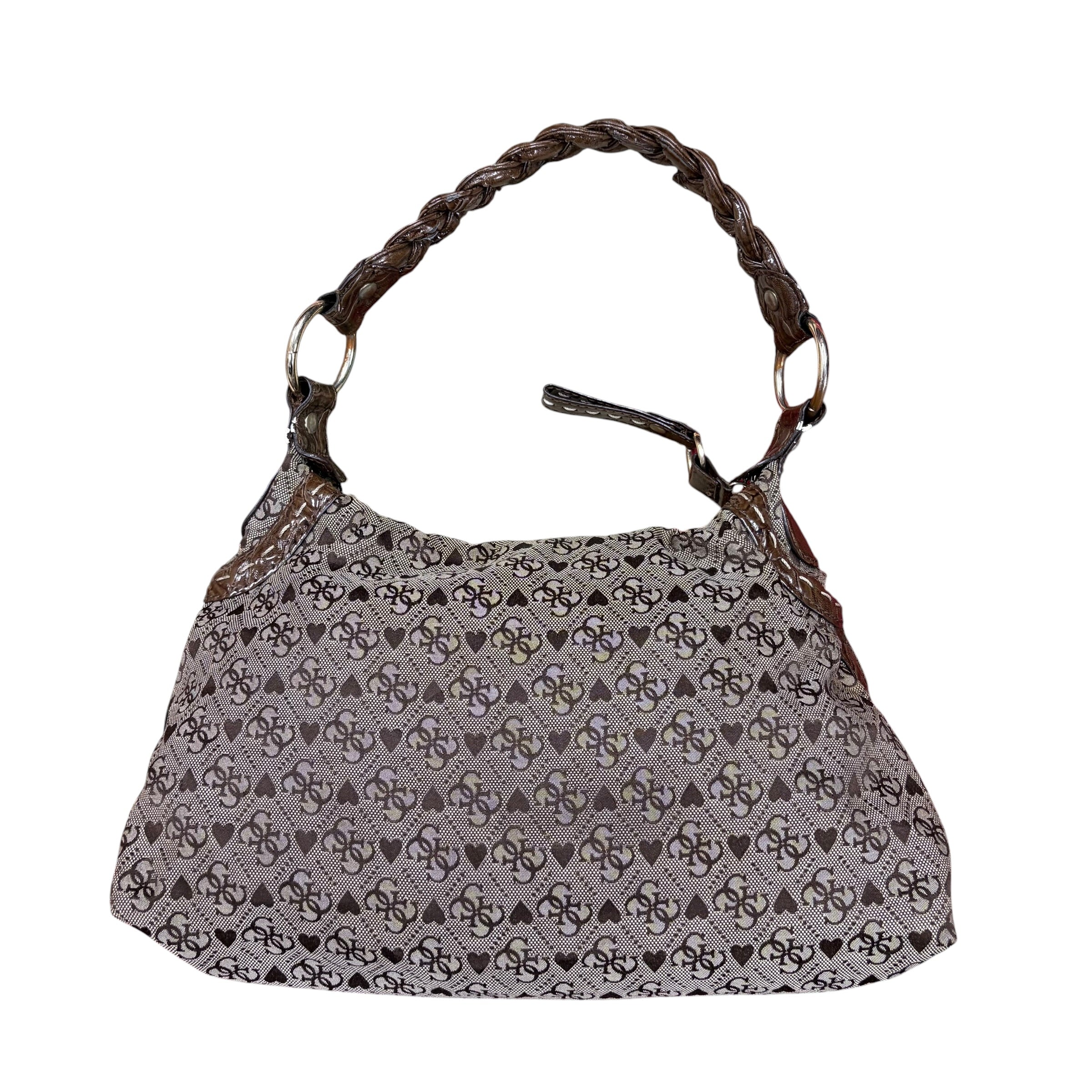 Vintage Guess Metal Buckle Bag Brown