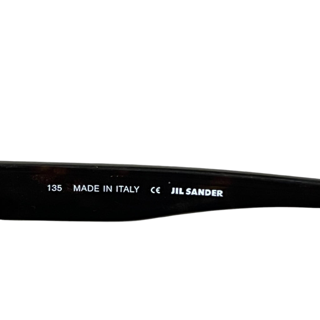 Jil Sander Striped Brown Sunglasses