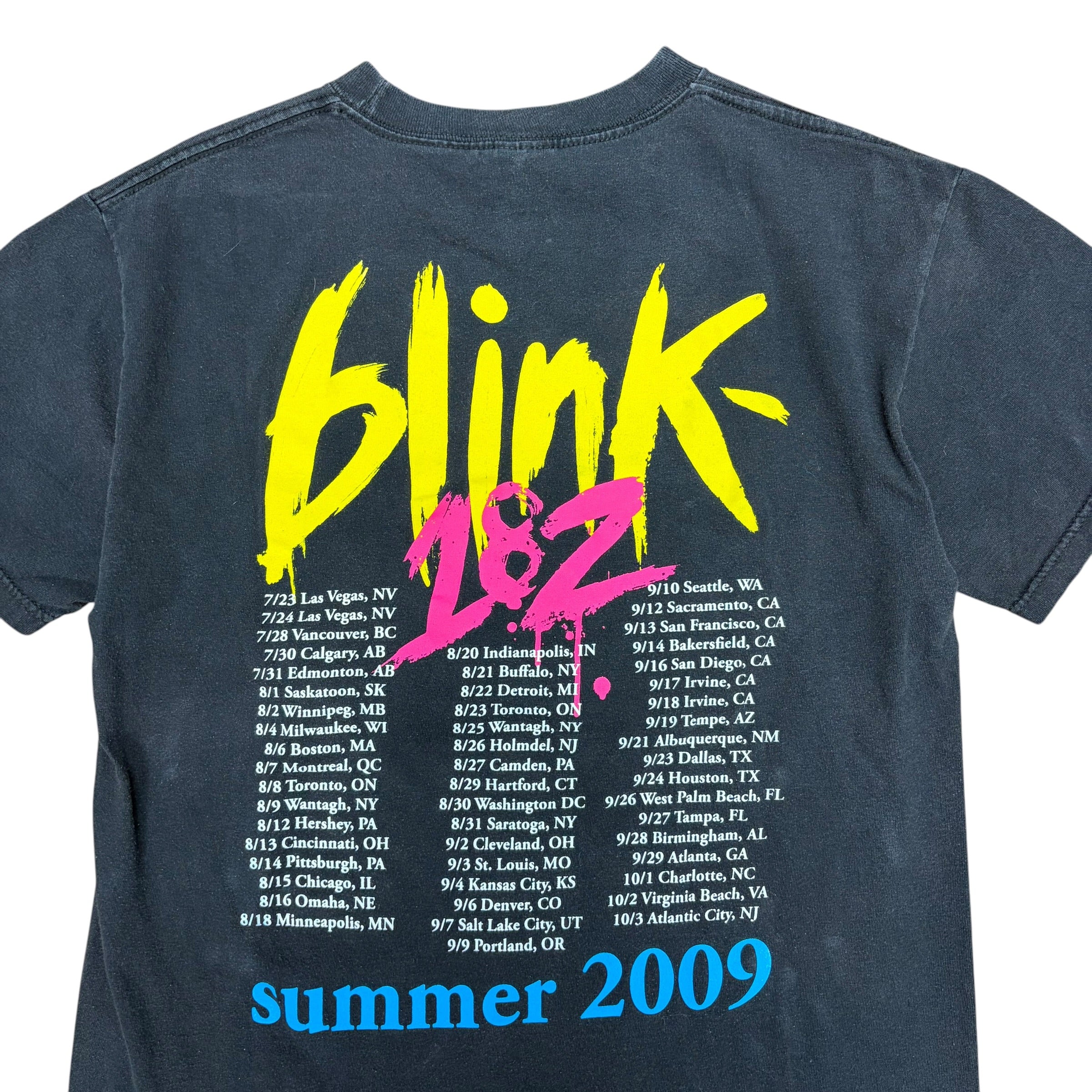 2009 Blink-182 Summer Tour Tee Black