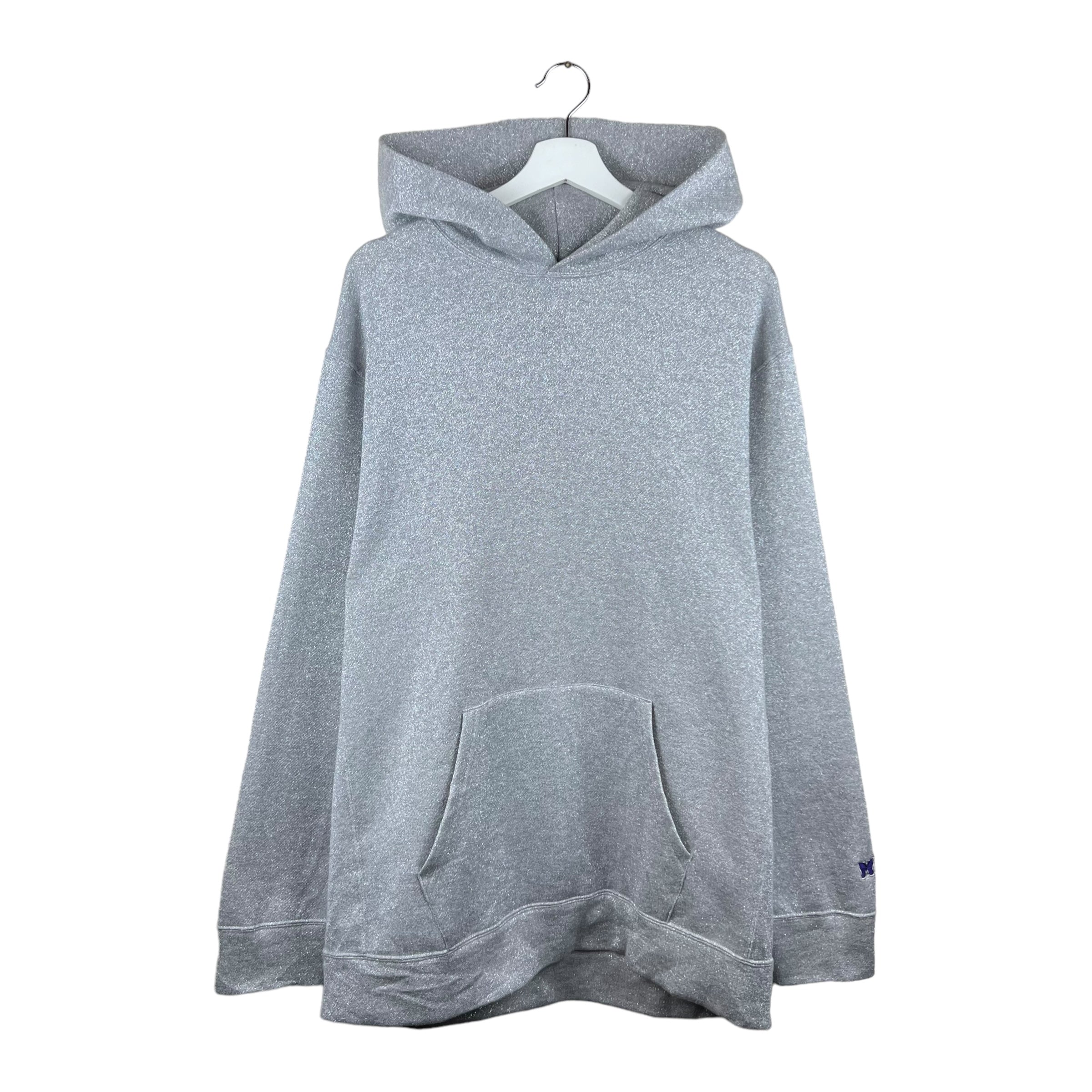 Needles Butterfly Logo Glitter Hoodie Grey