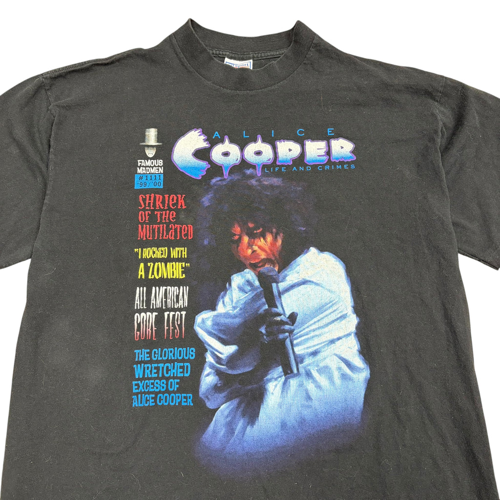 1999 Alice Cooper “Live And Crimes” World Tour Tee Black
