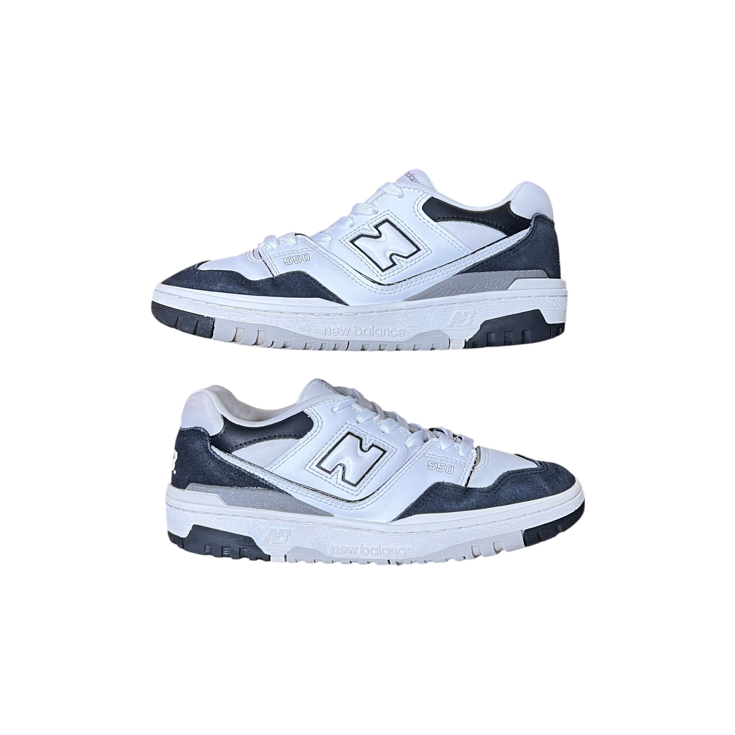 New Balance 550 White Black Rain Cloud (GS)