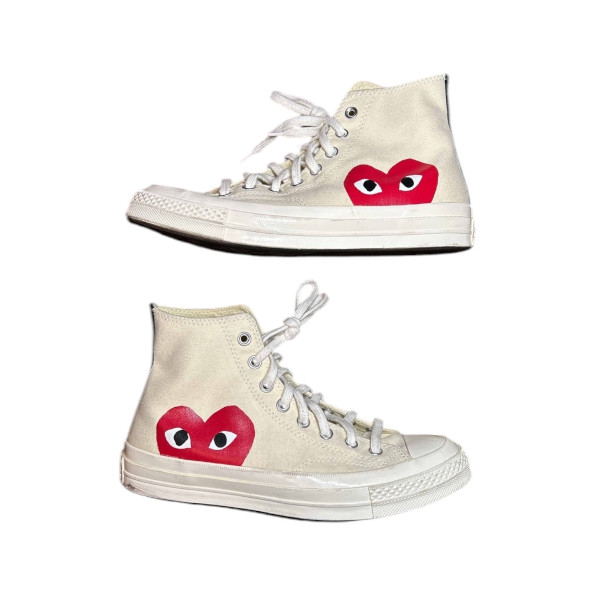Comme Des Garçons PLAY x Converse Chuck Taylor All Star 70 Hi “Milk”