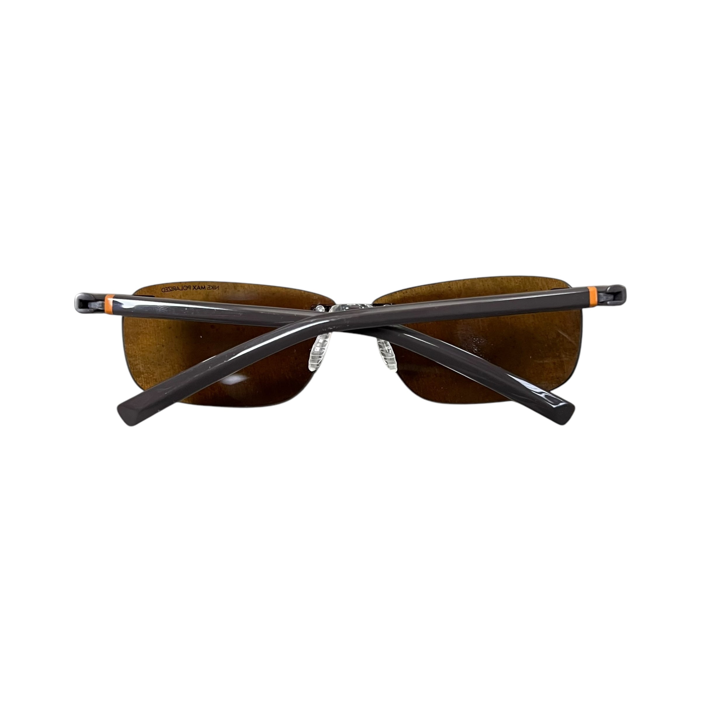 Vintage Nike Pulse Vision Max Polarized Sunglasses Brown