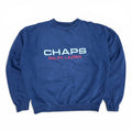 Vintage Chaps By Ralph Lauren Embroidered Logo Crewneck Navy