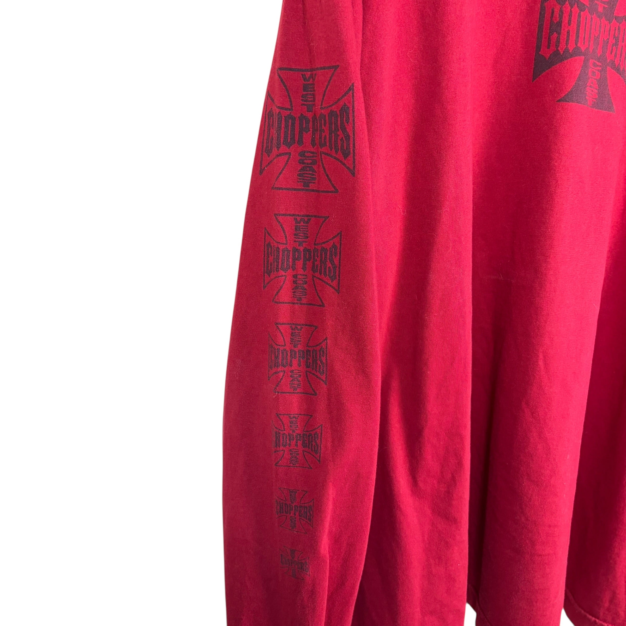 Vintage West Coast Choppers Longsleeve Maroon