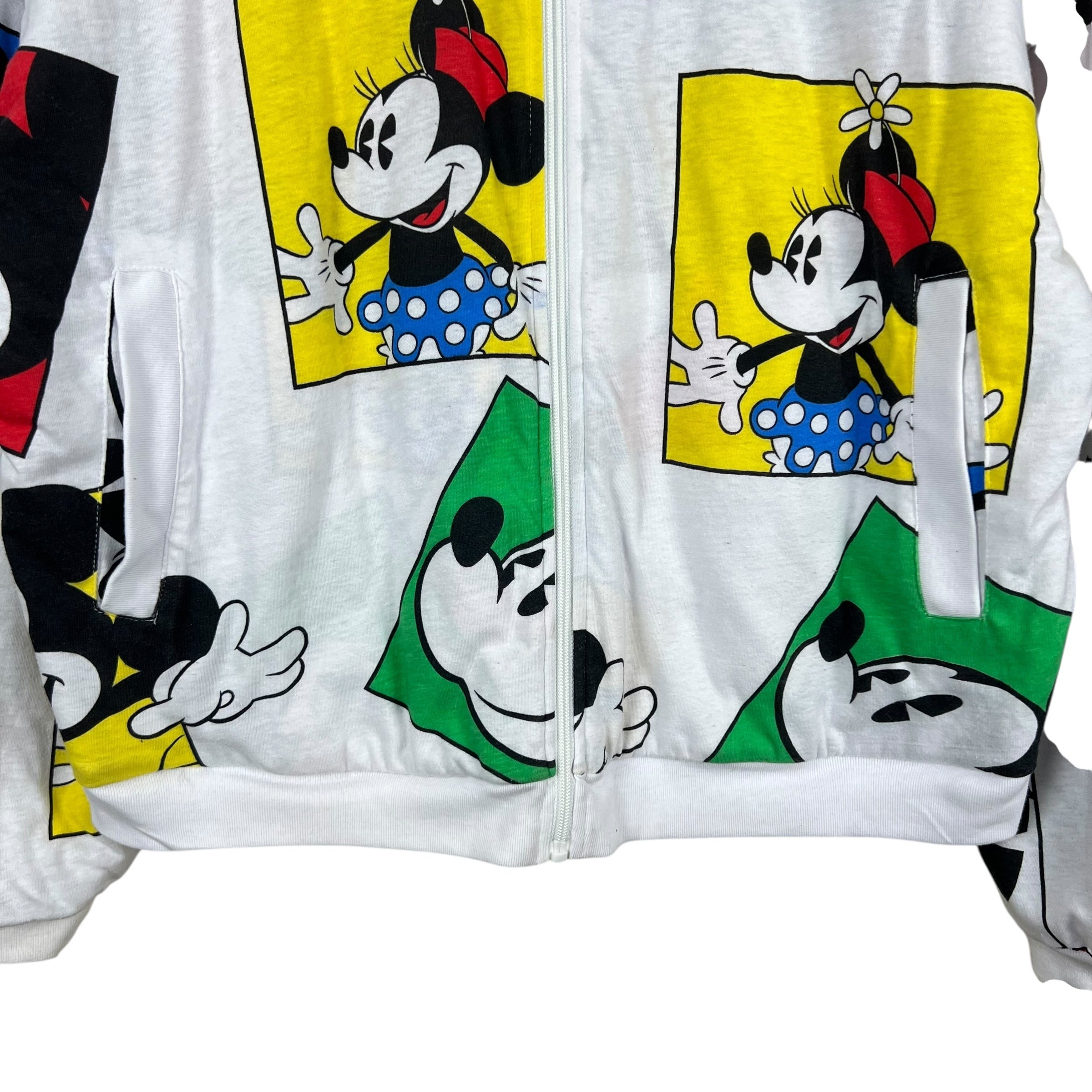 Vintage Disney Mickey Mouse AOP Reversible Bomber Jacket