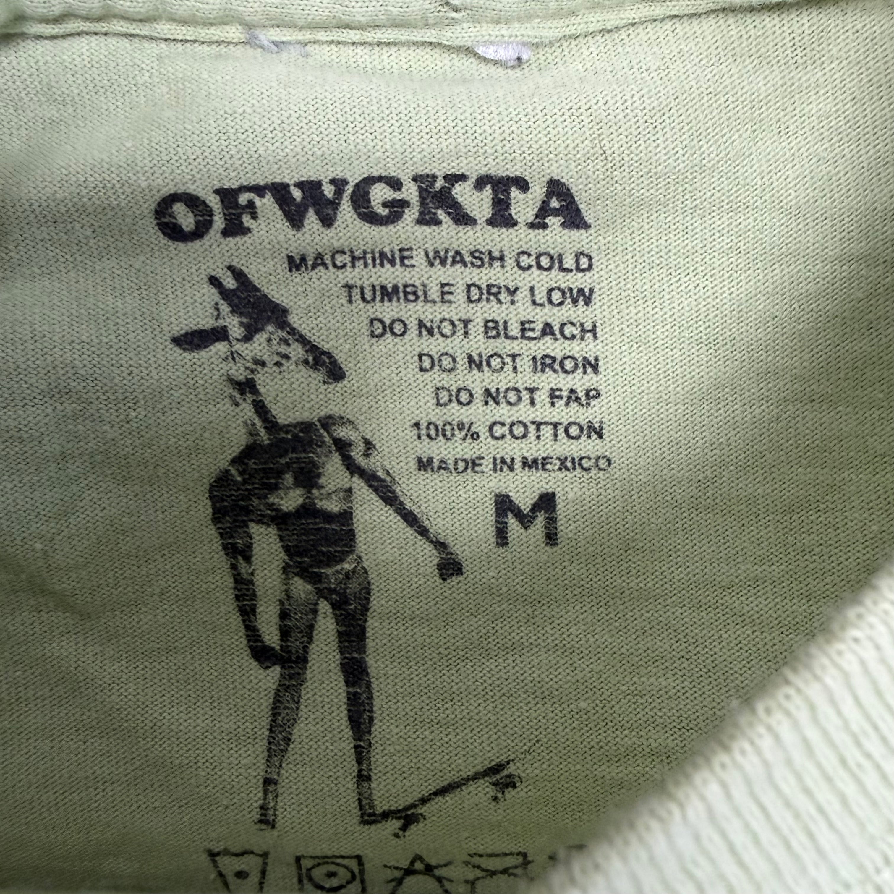 Odd Future Golf Wang Cat Tee Lime Green