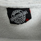 Vintage University Of Calgary Big Spellout Crewneck Heather Grey