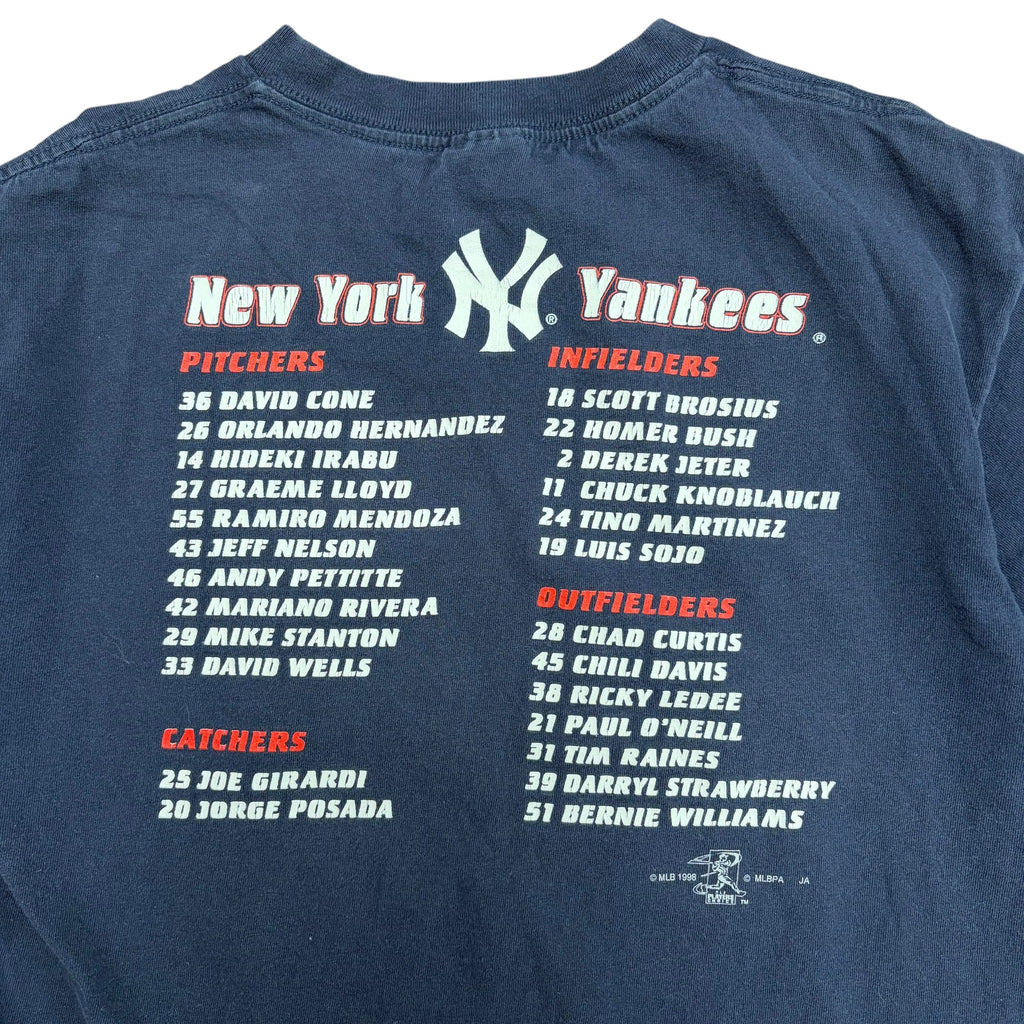1998 Town Champ MLB New York Yankees World Series Champions Tee Navy