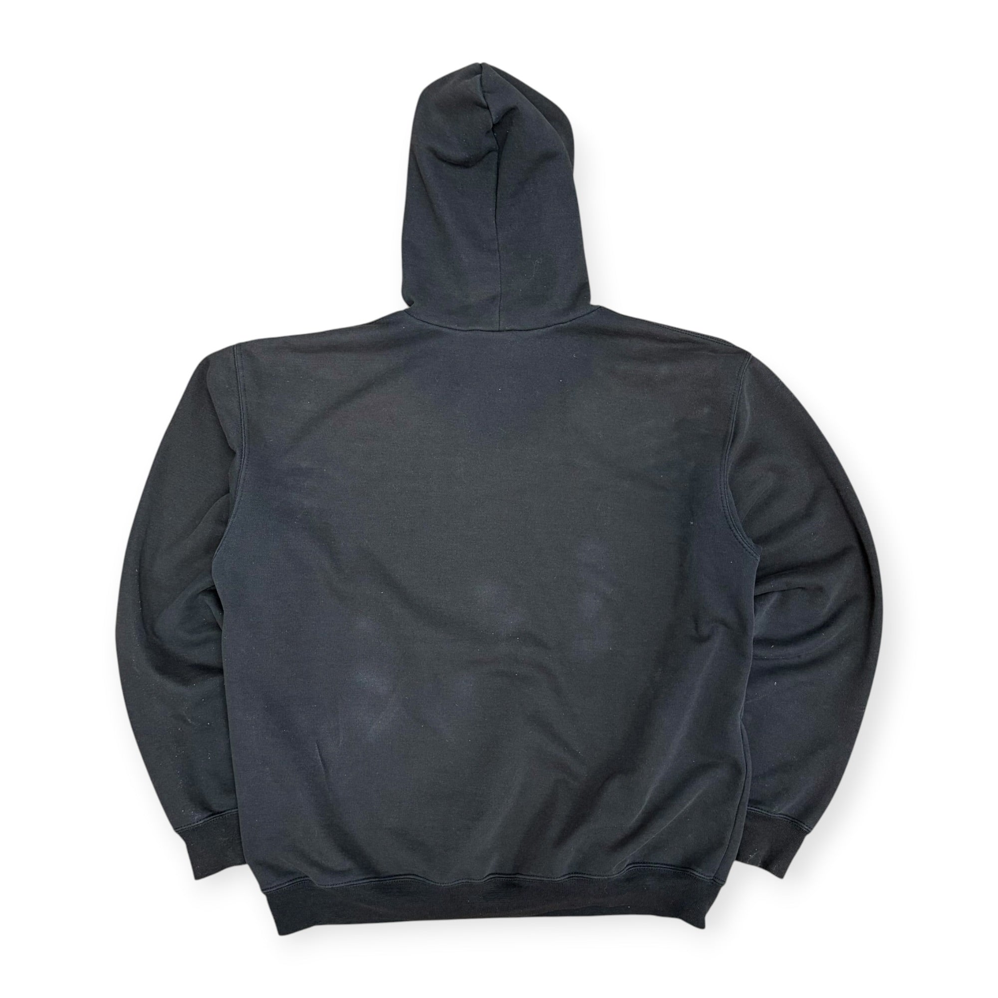 Vintage Carhartt Spellout Hoodie Faded Black
