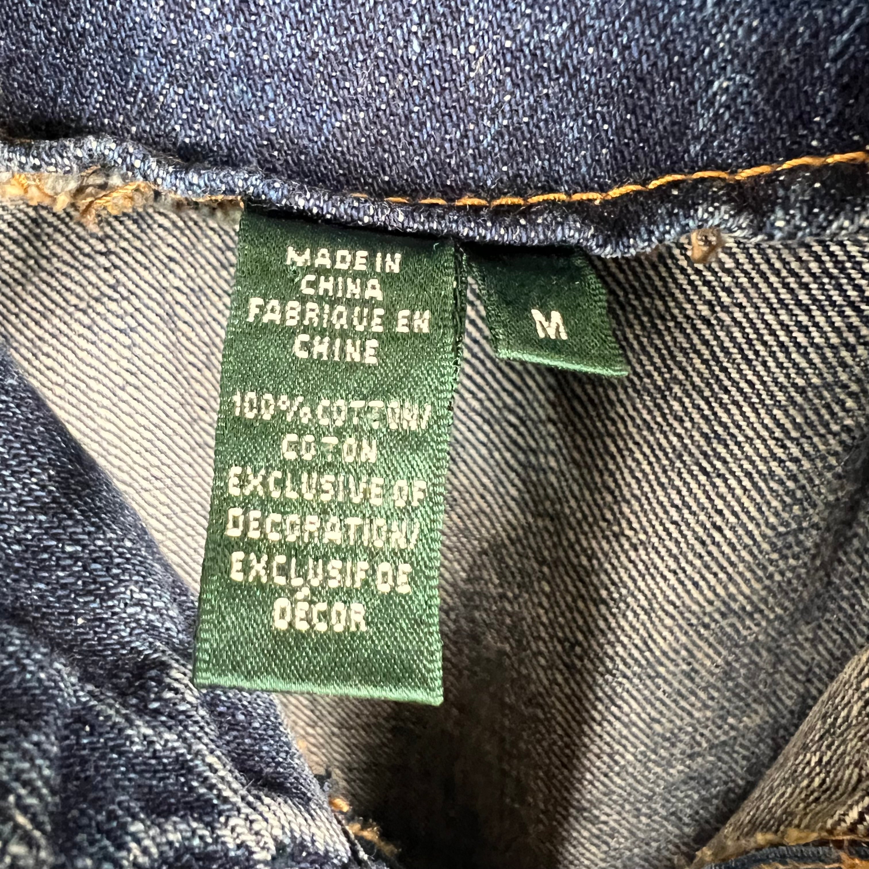 Vintage Ralph Lauren Jeans Co. Women’s Zip Up Denim Jacket Dark Wash