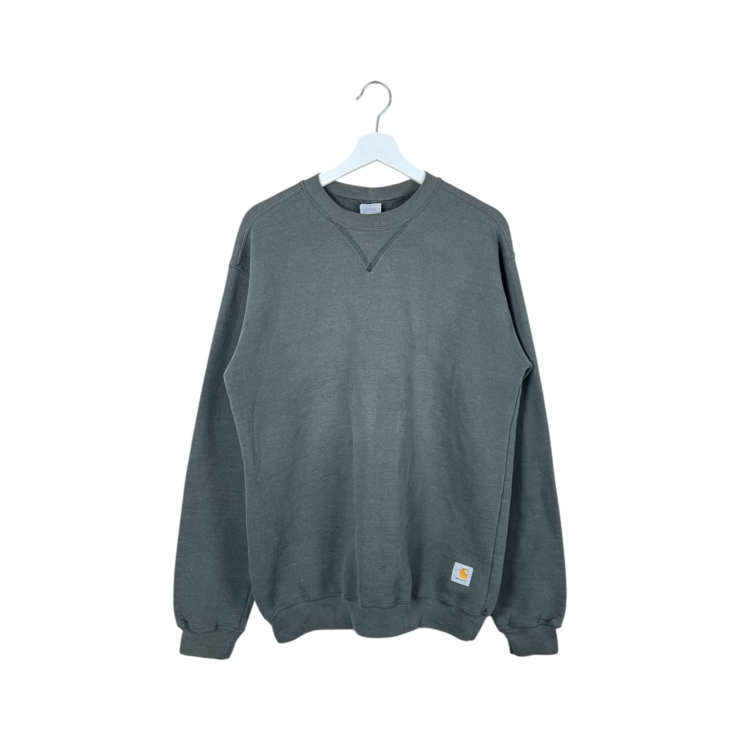 Vintage Carhartt Corner Logo Crewneck Washed Olive